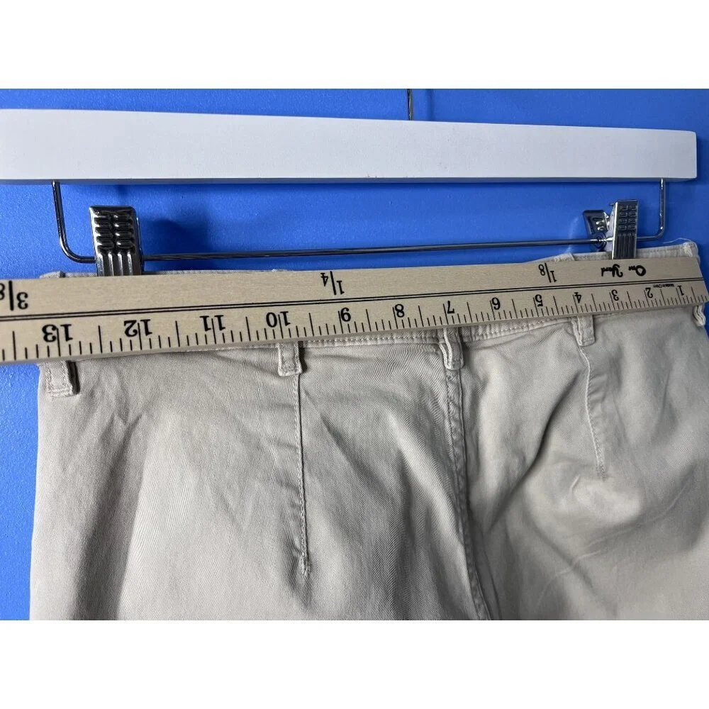 Everlane Wide-Leg Chino Pants Women 4 Beige stretch coin pockets lightweight